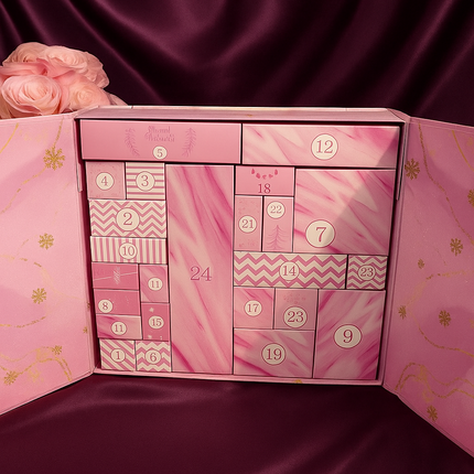Calendario de Adviento Blind Box Rosa – Año Nuevo 2025